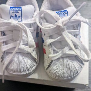 Toddler white  Superstar Adidas